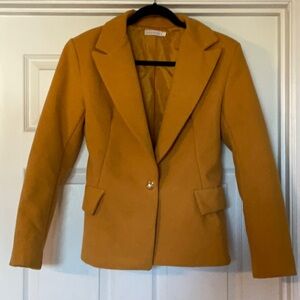 Vintage size 12 made in Italy, mustard women’s suit jacket